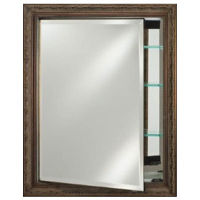 Afina Corporation Single Door 17X26 Recessed Colorgrain White