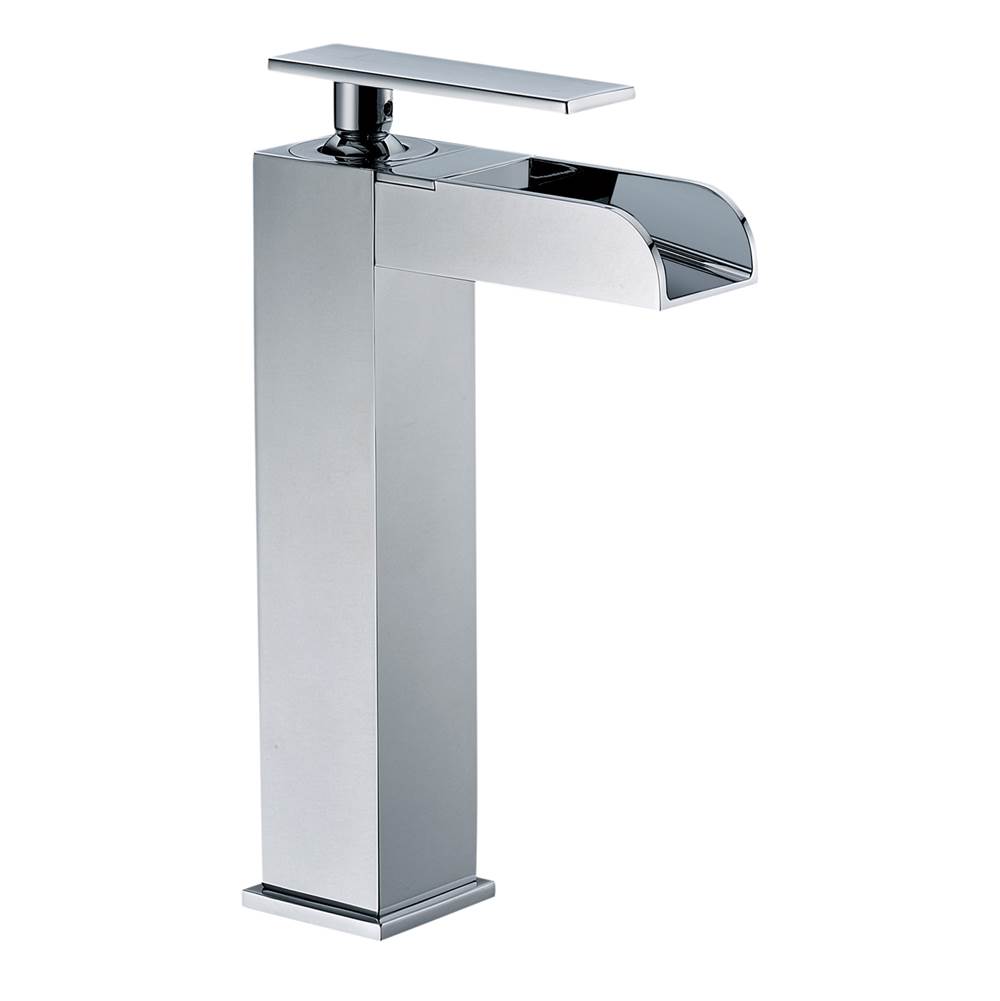 Alfi Trade Polished Chrome Single Hole Tall Waterfall Bathroom Faucet