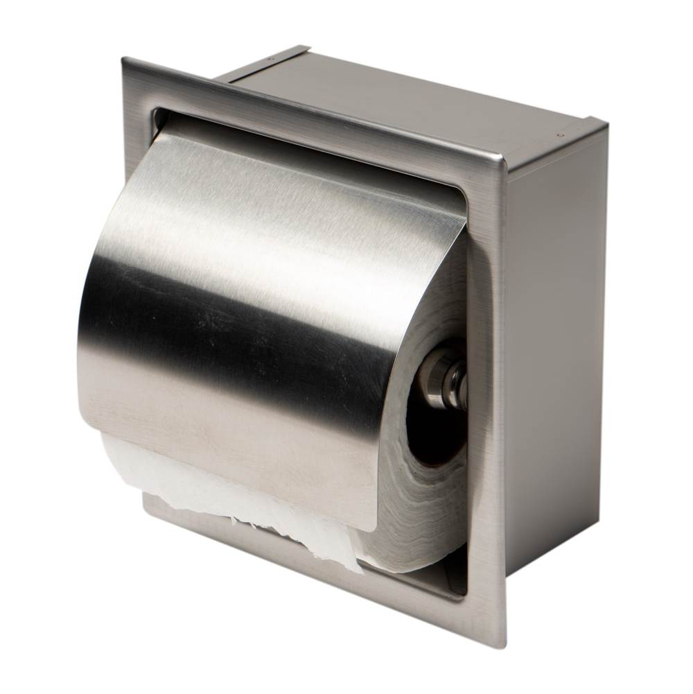 Alfi Trade ALFI brand ABTP77-BSS Brushed Stainless Steel Recessed Toilet Paper Holder with Cover