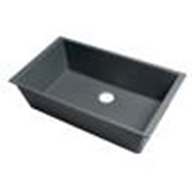 Alfi Trade Titanium 33'' Single Bowl Undermount Granite Composite Kitchen Sink