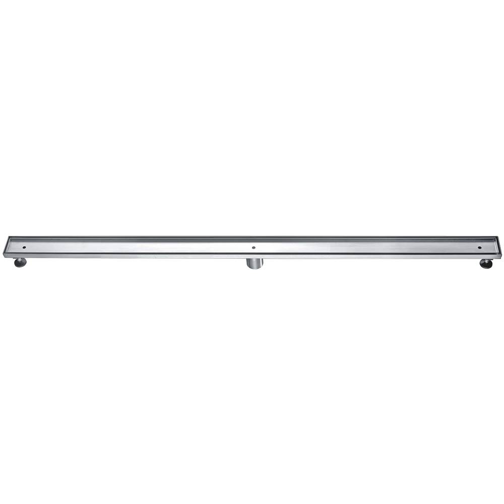 Alfi Trade ALFI brand 59'' Stainless Steel Linear Shower Drain with No Cover