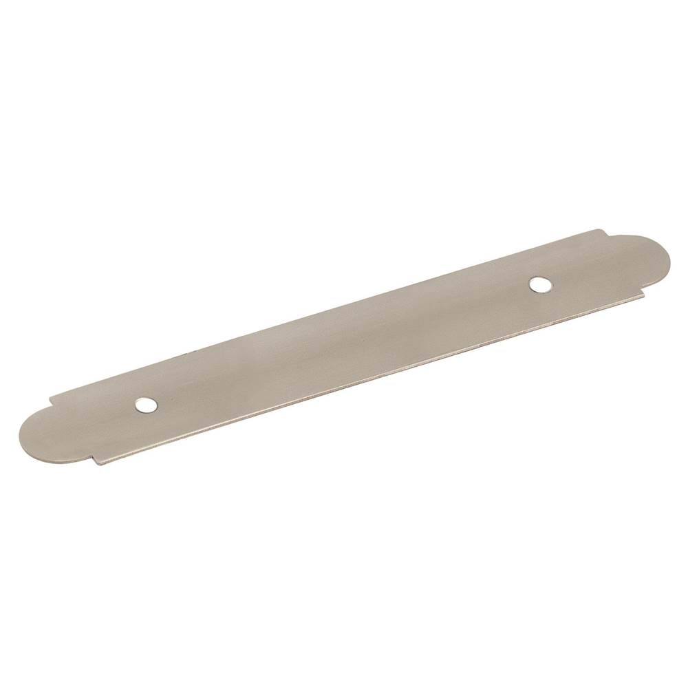 Amerock Backplates 3 in (76 mm) Center-to-Center Satin Nickel Cabinet Backplate