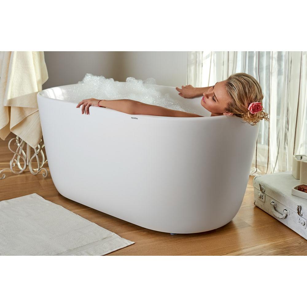 Aquatica Aquatica Lullaby-Mini-Wht™ Freestanding Solid Surface Bathtub