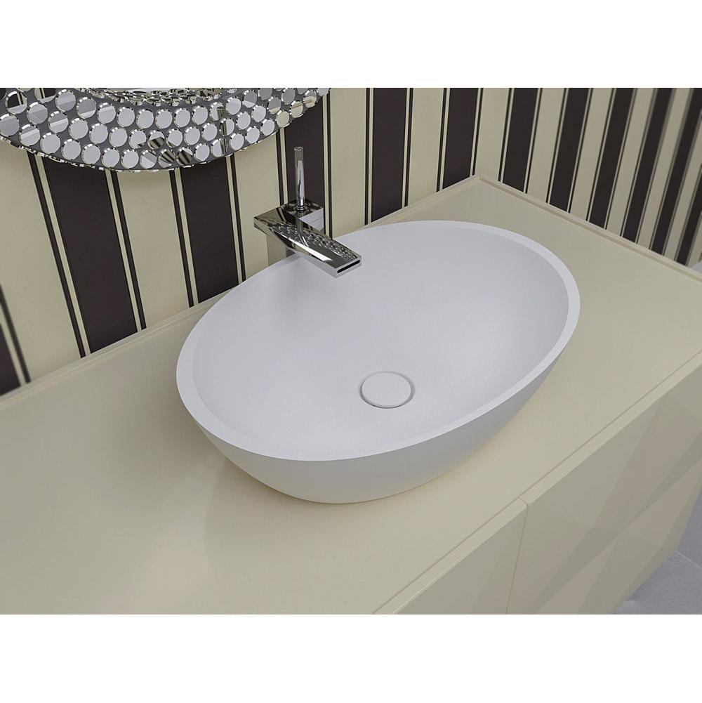 Aquatica Aquatica Sensuality-Wht™ Stone Bathroom Vessel Sink