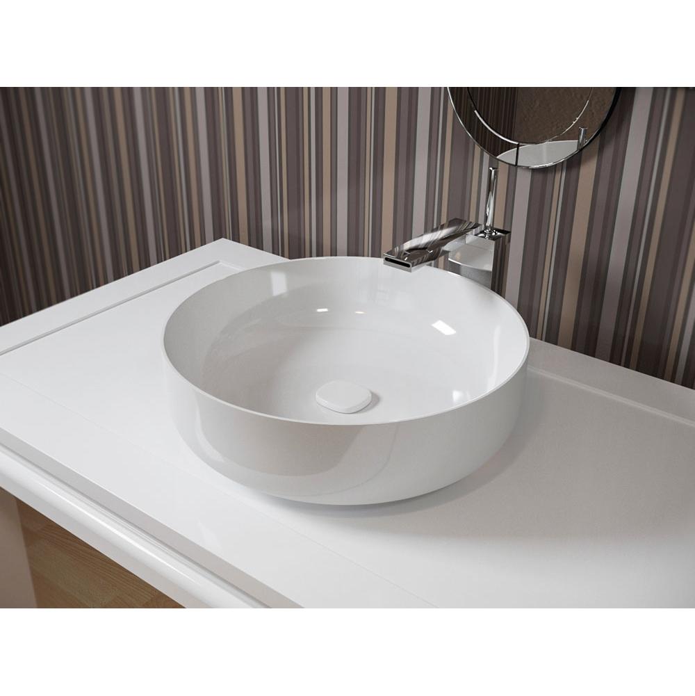 Aquatica Aquatica Metamorfosi-Wht Round Ceramic Bathroom Vessel Sink