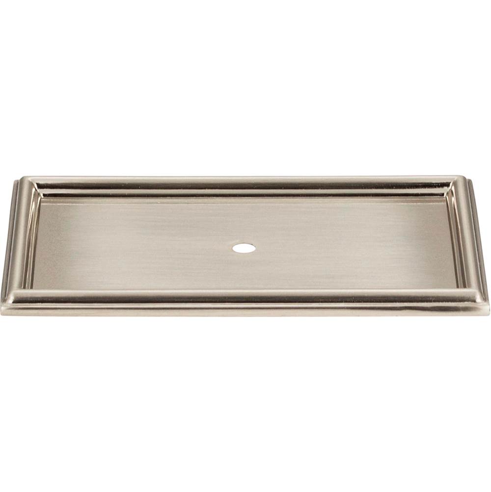 Atlas Campaign Rope Backplate 3 11/16 Inch Brushed Nickel