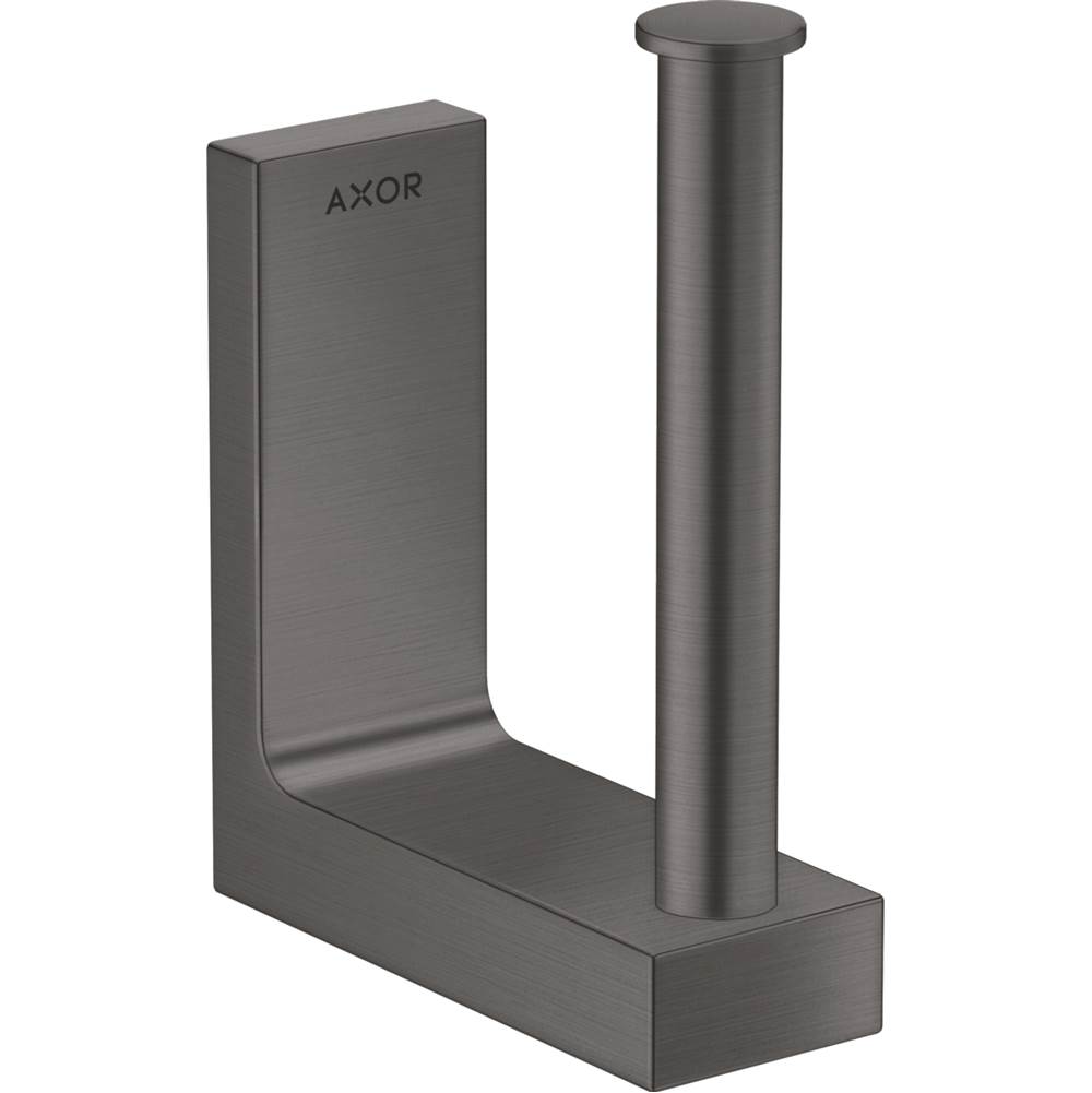 Axor Universal Rectangular Spare Roll Holder in Brushed Black Chrome