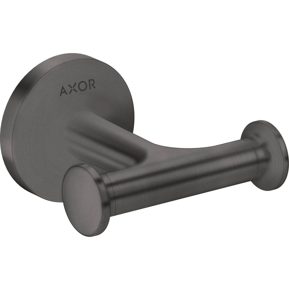 Axor Universal Circular Double Hook in Brushed Black Chrome
