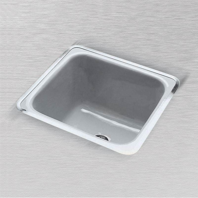 Ceco 20 x 16 x 12 Laundry Tray Flat Rim - Wall Hung, Tile or Rim Mount