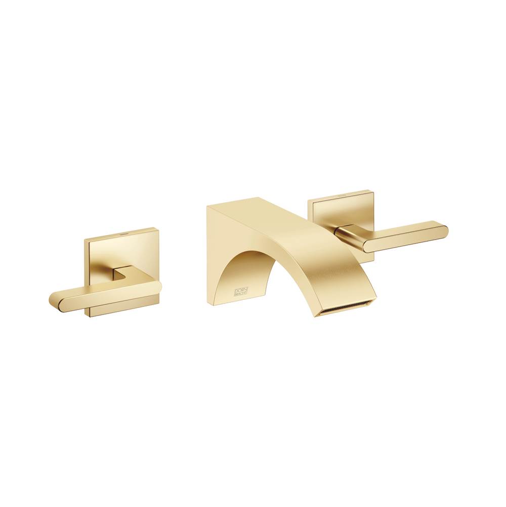 Dornbracht CYO Wall-Mounted Three-Hole Lavatory Mixer Without Drain In Brushed Durabrass