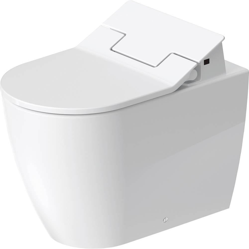 Duravit ME by Starck Floorstanding Toilet Bowl for Shower-Toilet Seat White with HygieneGlaze