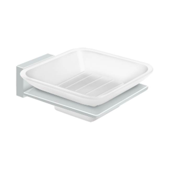 Deltana Frosted Glass Soap Dish, 55D Series