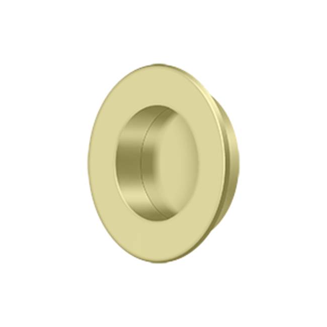 Deltana Flush Pull, Round, HD, 1-7/8'', Solid Brass