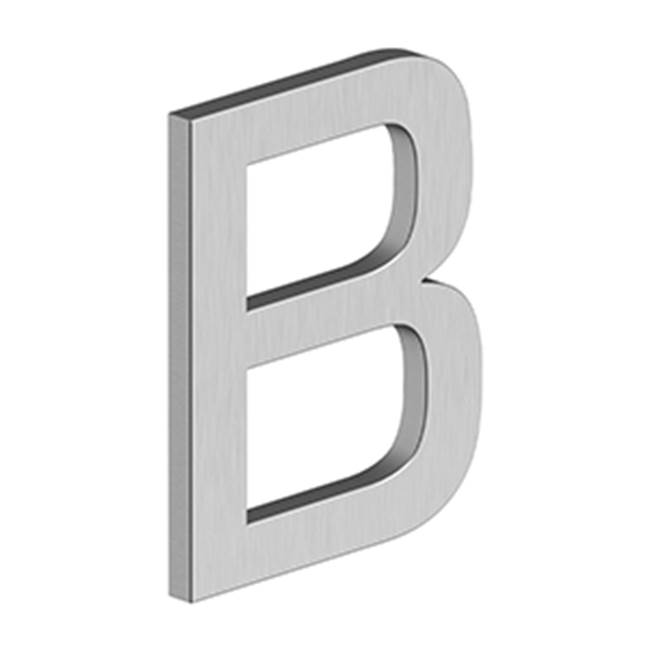 Deltana 4'' LETTER B, E SERIES WITH RISERS, STAINLESS STEEL
