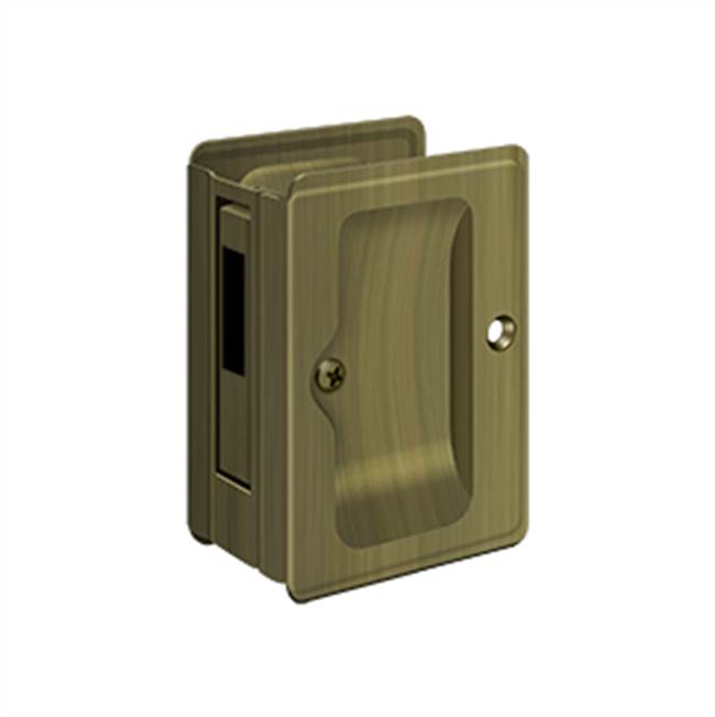 Deltana HD Pocket Lock, Adjustable, 3-1/4'' x 2-1/4'' Sliding Door Receiver