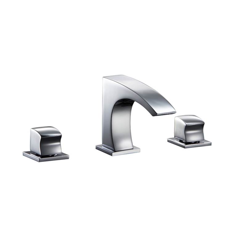 Dawn Dawn® 3-hole, 2-square handle widespread lavatory faucet, Chrome