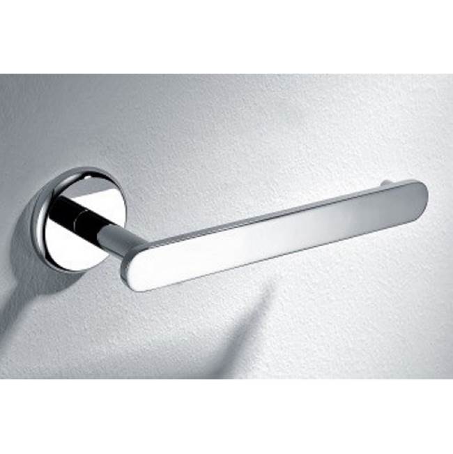 Dawn Solid brass toilet roll holder, chrome: 7''Lx2-3/4''Dx2''H