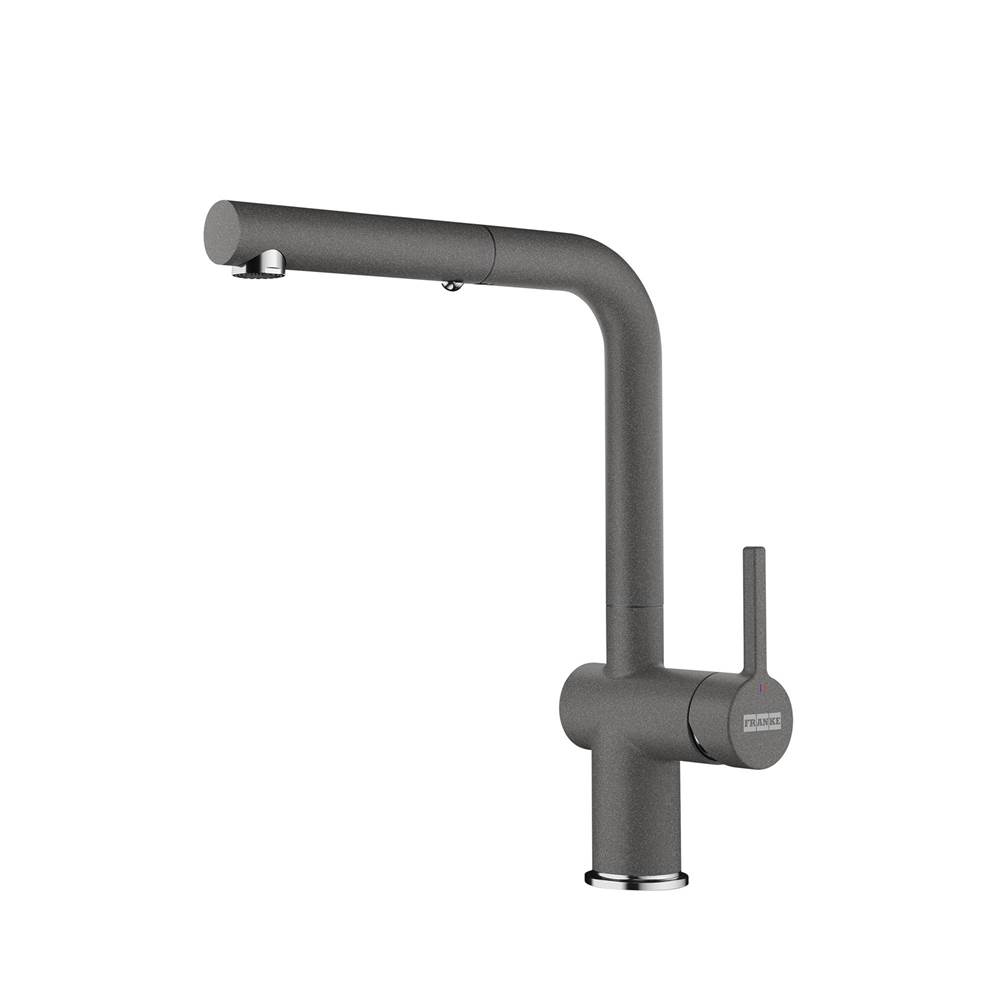 Franke Franke Active 12.25-inch Contemporary Single Handle Pull-Out Faucet in Stone Grey, ACT-PO-STG