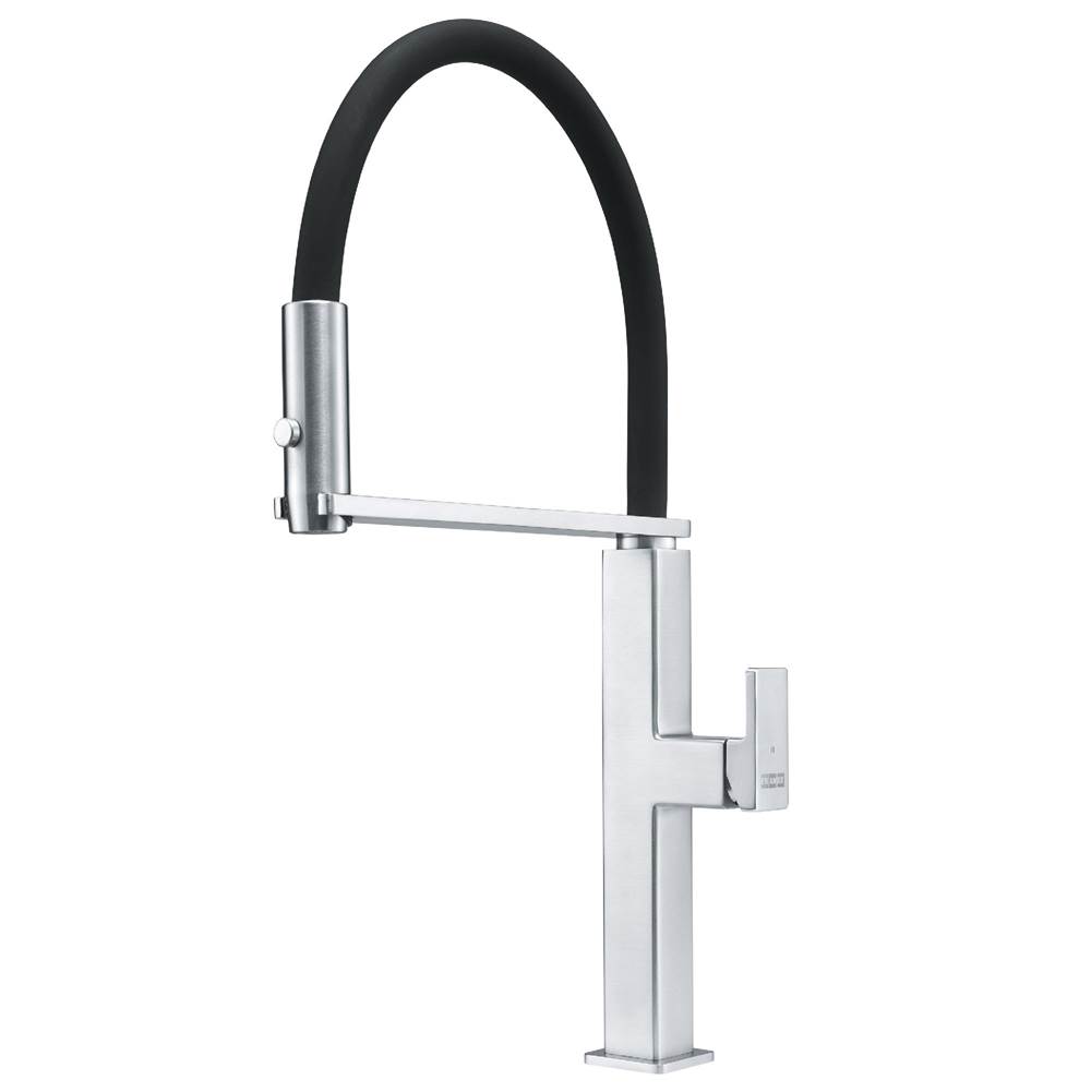 Franke Centinox 19.7-inch Semi-Pro Kitchen Faucet in Stainless Steel, CEN-SP-304