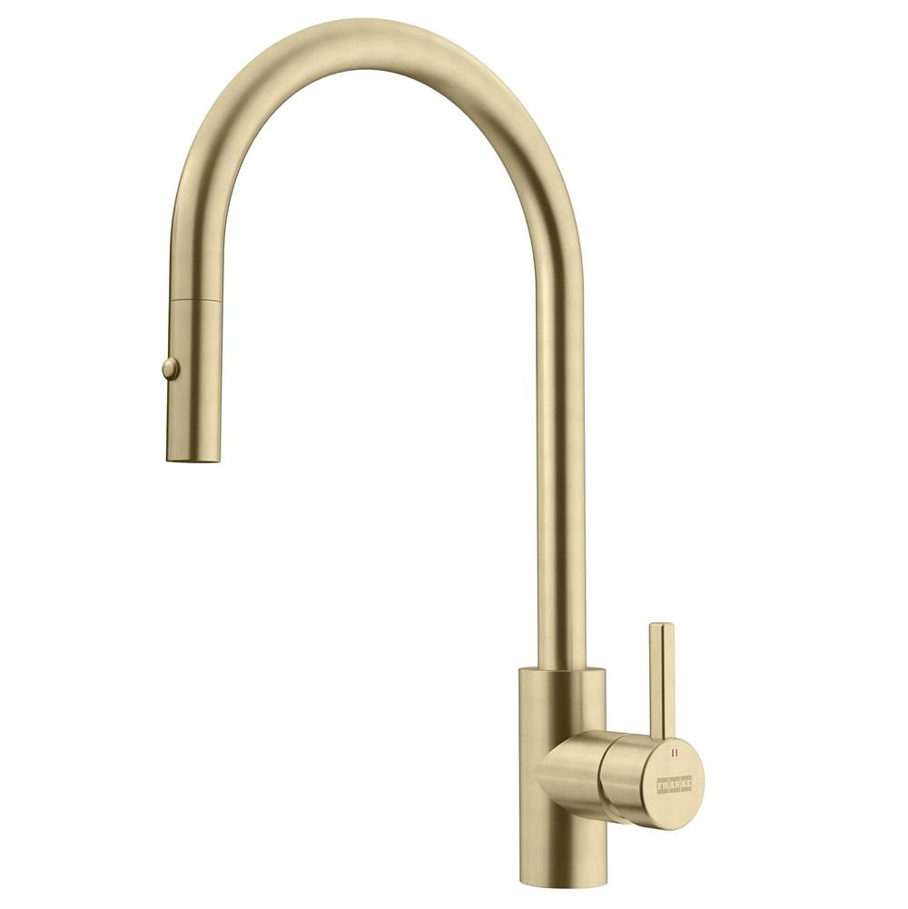 Franke Franke Eos Neo 17-in Single Handle Pull-Down Kitchen Faucet in Gold, EOS-PD-GLD
