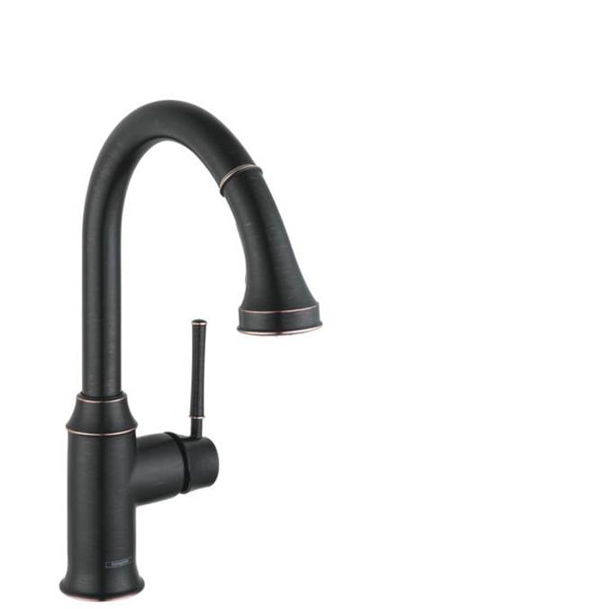 Hansgrohe Talis C HighArc Kitchen Faucet, 2-Spray Pull-Down, 1.75 GPM in Rubbed Bronze