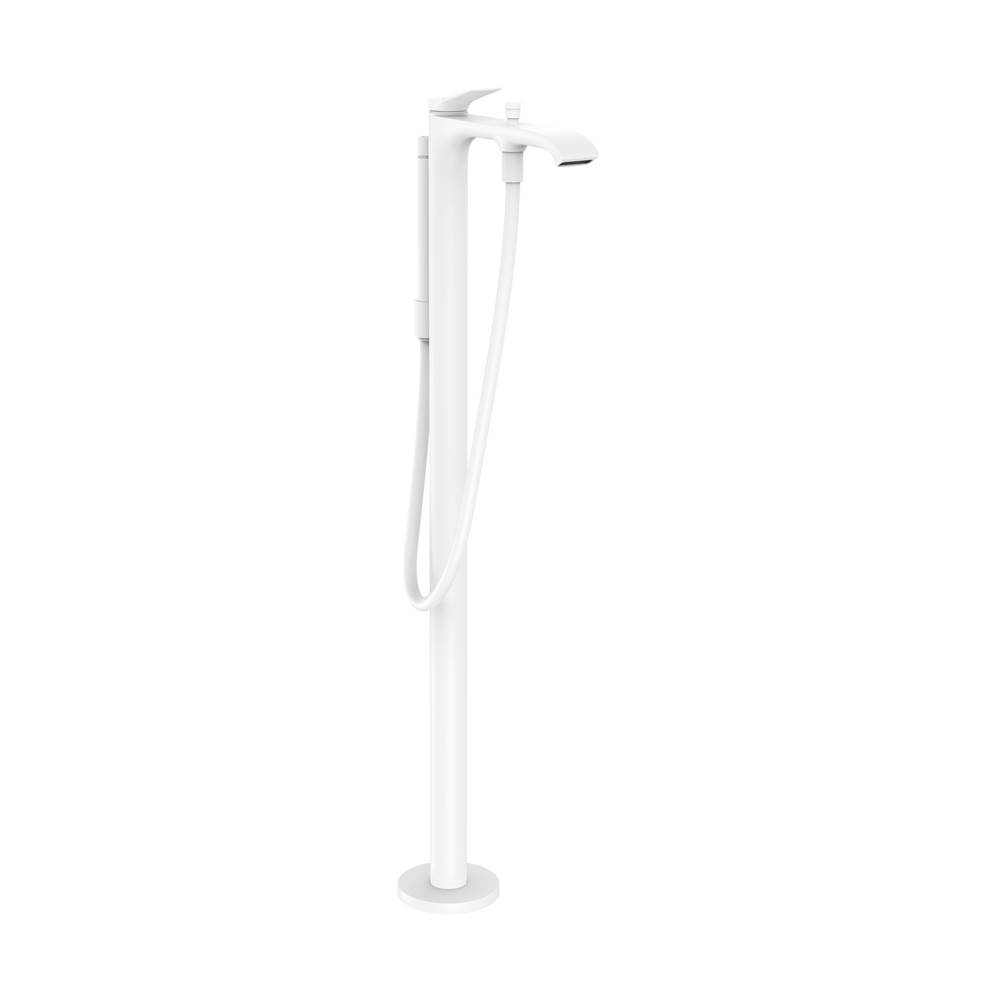 Hansgrohe Vivenis Freestanding Tub Filler Trim with 1.75 GPM Handshower in Matte White
