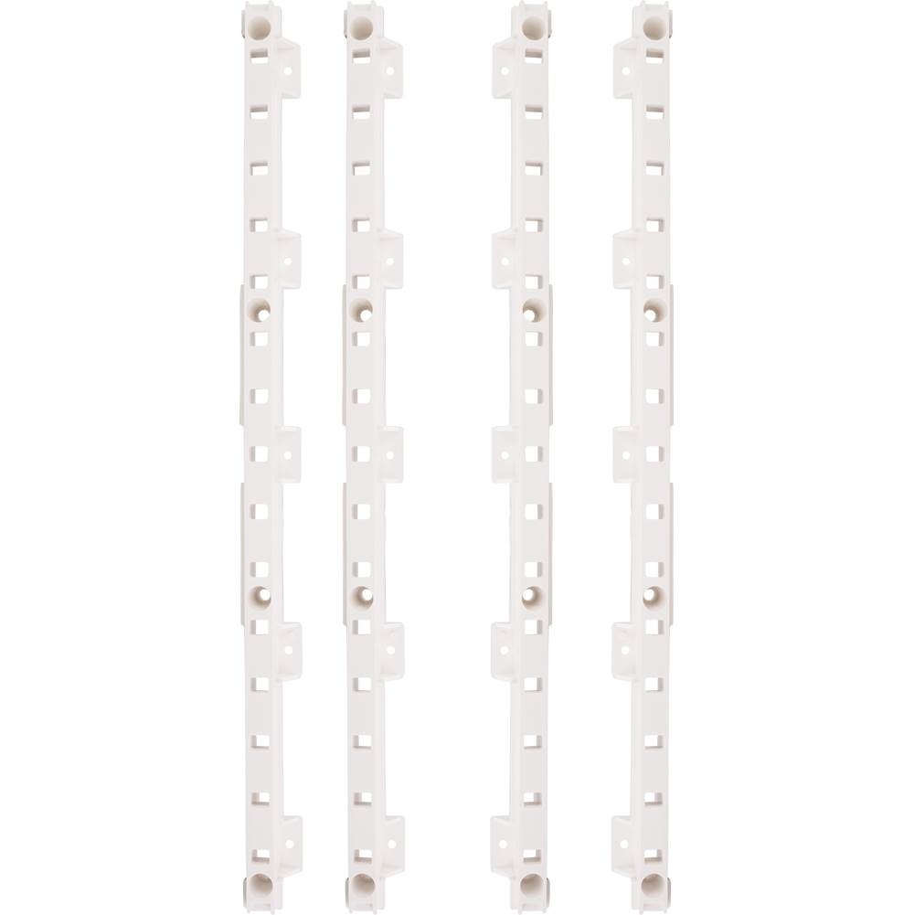 Hardware Resources 4-quick Tray Pilasters 1'' W  8 - Hook Dowels and  8 -Screws Finish:  White