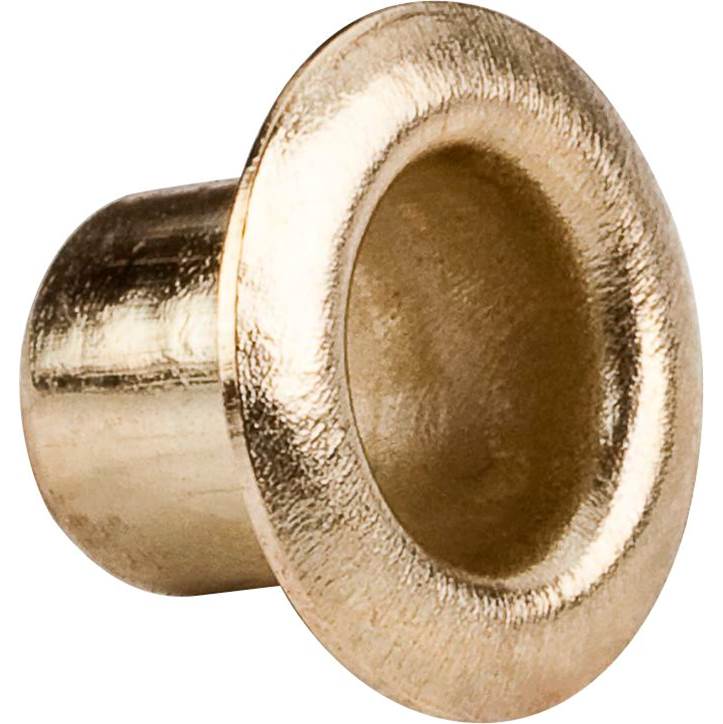 Hardware Resources Polished Brass 5 mm Grommet for 5.5 mm Hole - Priced and Sold by the Thousand