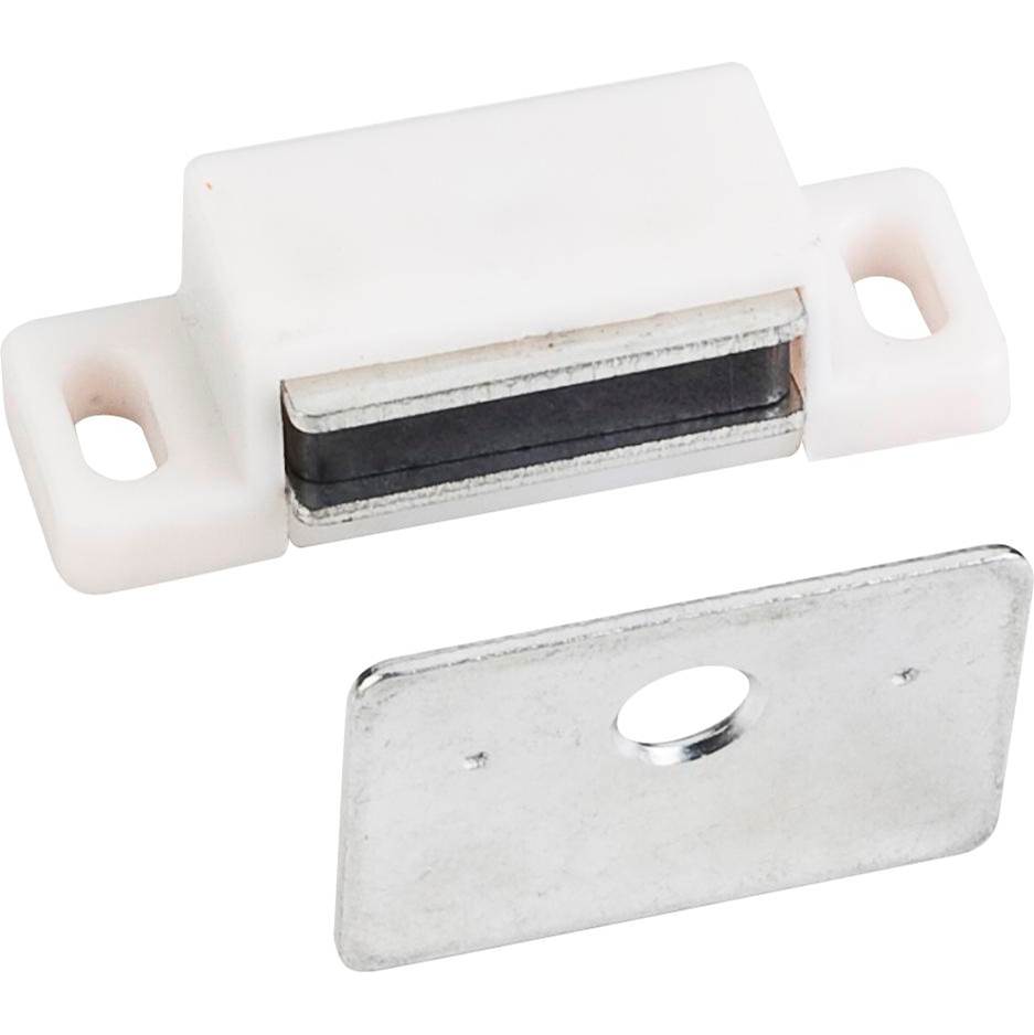 Hardware Resources 15 lb Single Magnetic Catch White/Zinc, Retail Pack