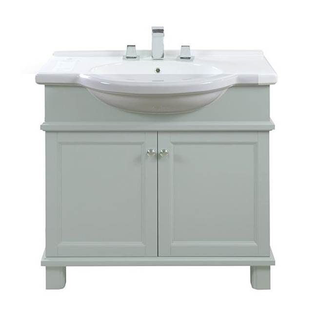 Icera Nouveau Vanity Cabinet, 34-in White