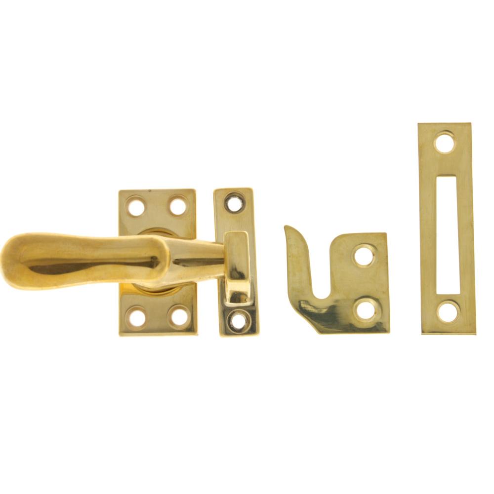 Idh Large Casement Fastener Brass No Lacquer