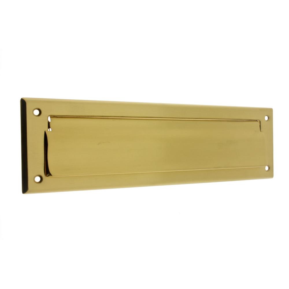 Idh Magazine Mail Plate Front Only Satin Brass