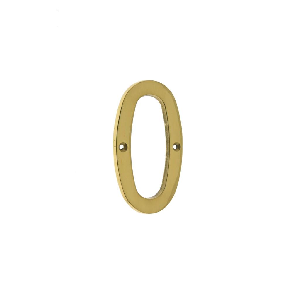 Idh 4'' Cast Solid Brass Number: #0 Polished Brass