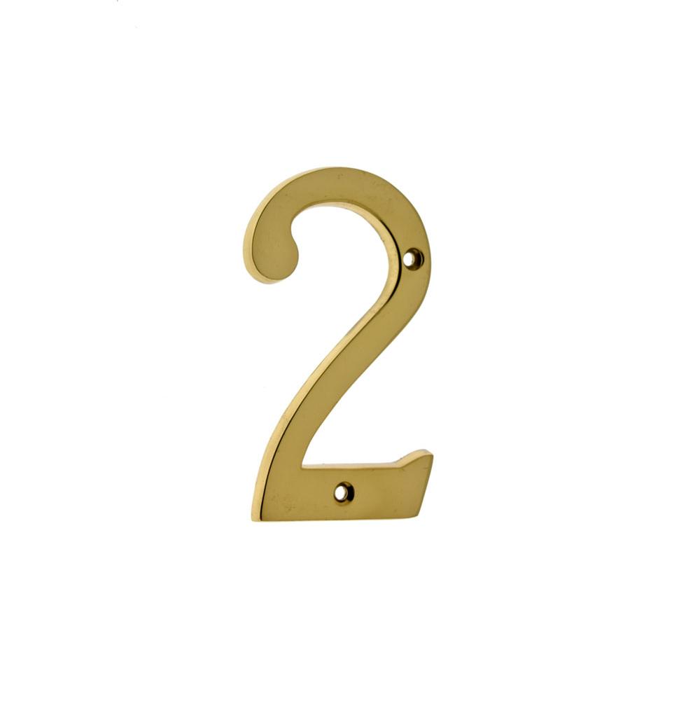 Idh 4'' Cast Solid Brass Number: #2 Polished Brass