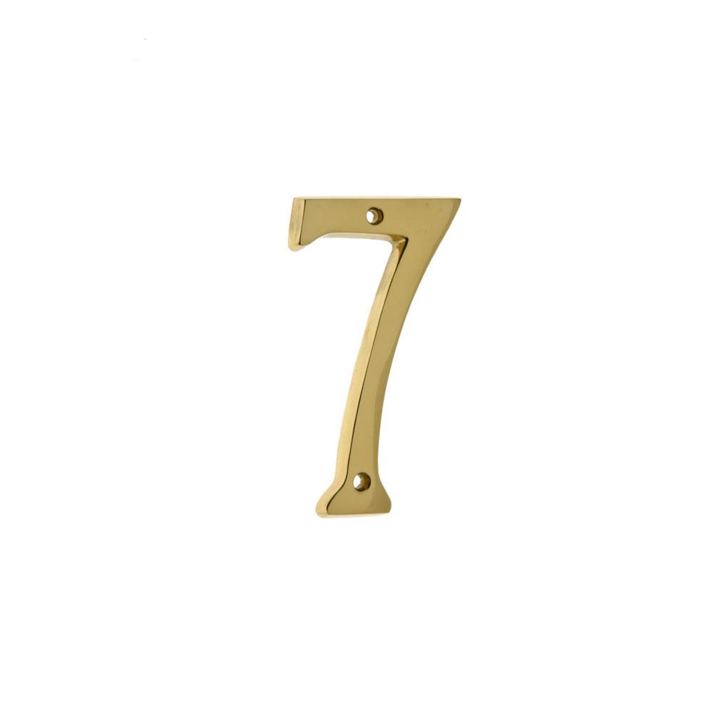 Idh 4'' Cast Solid Brass Number: #7 Polished Brass