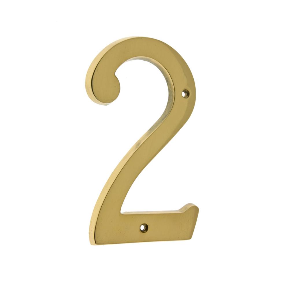 Idh 6'' Cast Solid Brass Number: #2 Polished Brass