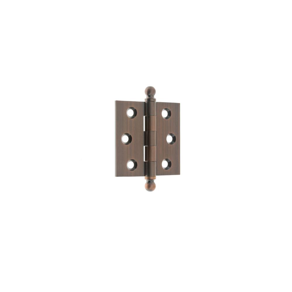 Idh Solid Brass 2-1/2'' X 2-1/2'' Ball Tip Loose Pin Door Hinge (Pair) Antique Copper-J
