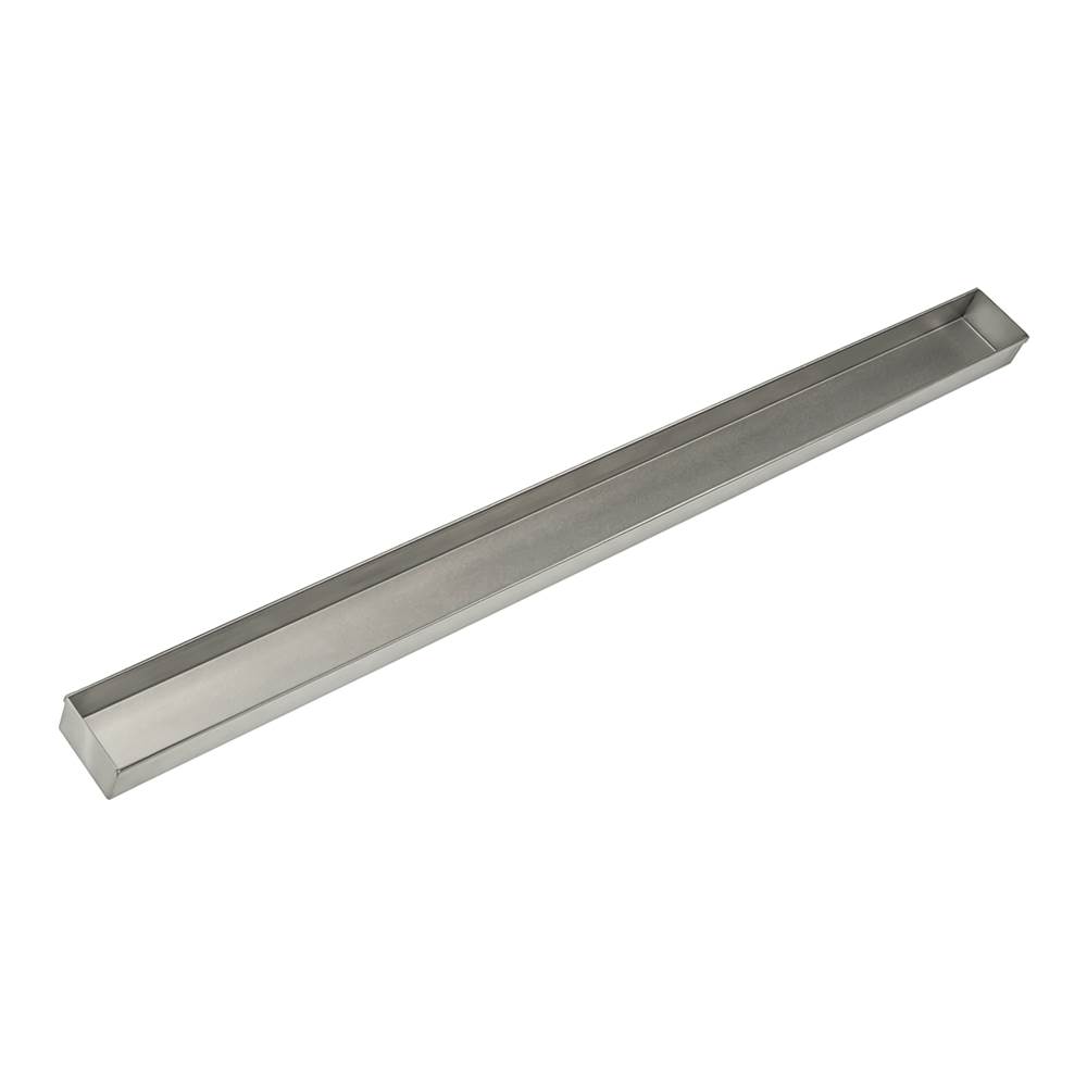 Infinity Drain 40'' Stainless Steel Closed Ended Channel for 48'' S-TIFAS 65/99 Series in Satin Stainless