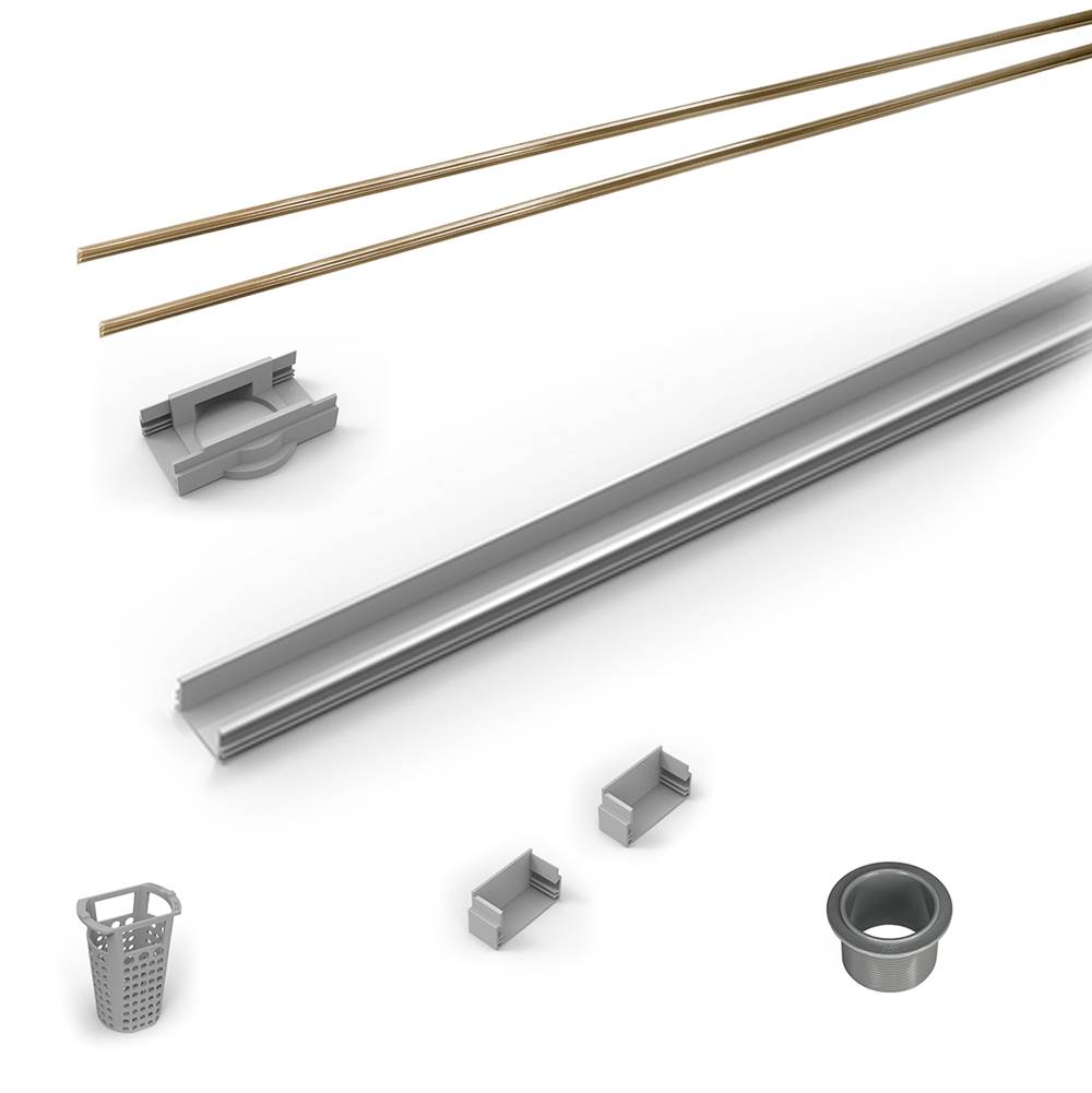 Infinity Drain 36'' Rough Only Kit for S-LAG 38 and S-LT 38 series. Includes PVC Components and Channel Trim