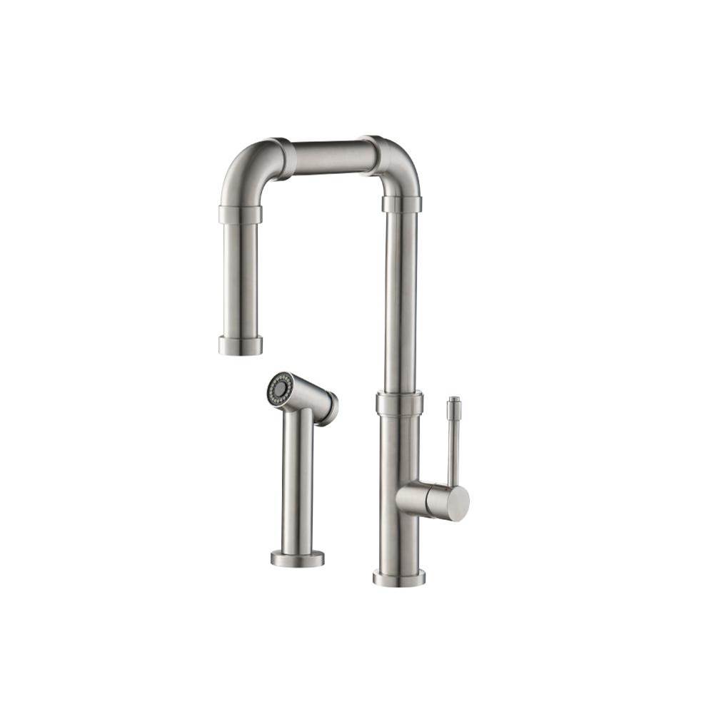 Isenberg Tanz - Stainless Steel Kitchen Faucet With Side Sprayer