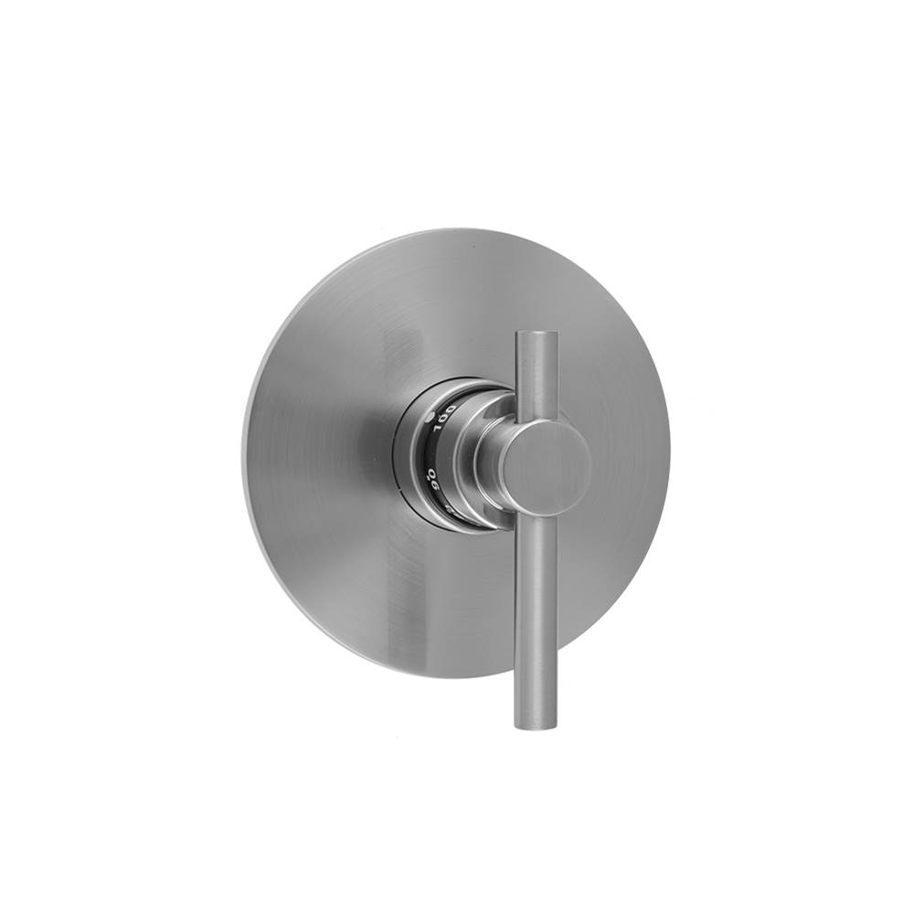 Jaclo Round Plate with Contempo Low Peg Lever Trim for Thermostatic Valves (J-TH34 & J-TH12)