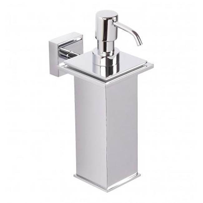 Kartners MADRID - Soap / Lotion Dispenser (Wall Mounted)-Unlacquered Brass