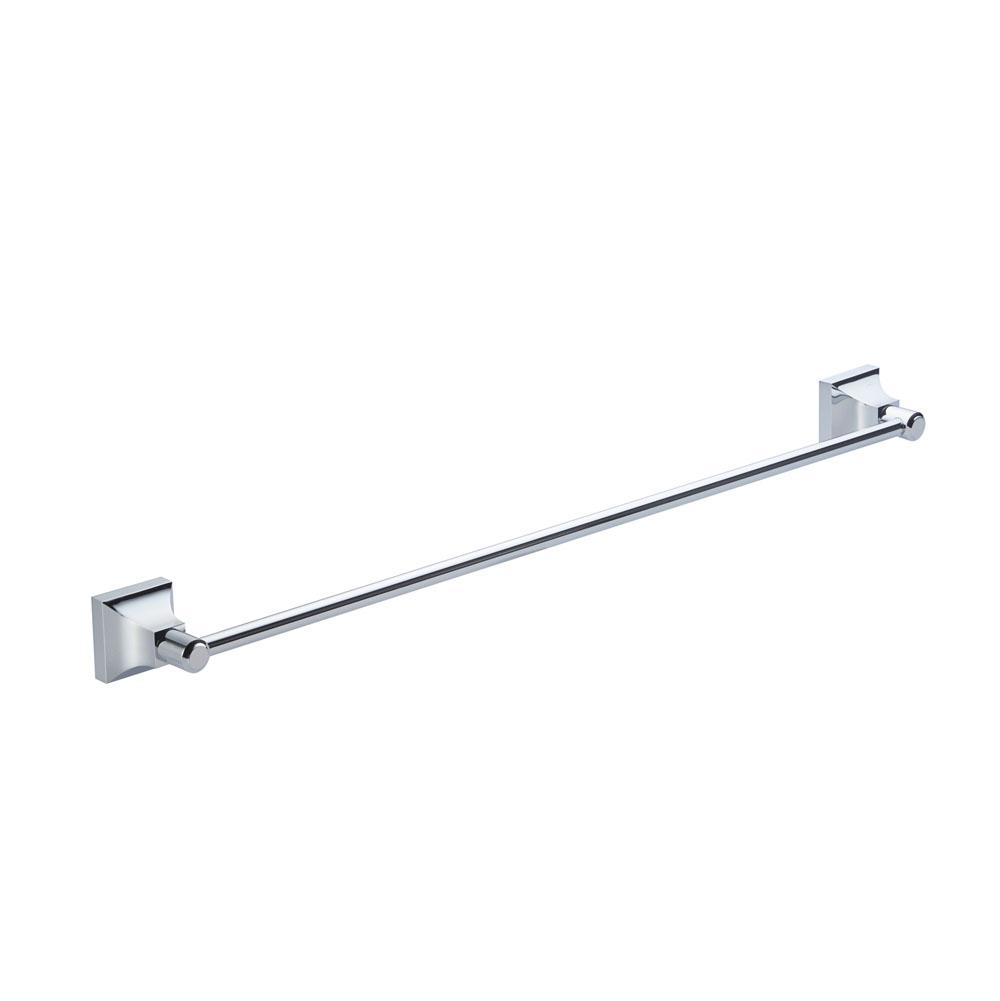 Kartners GLASGOW - 18-inch Bathroom Towel Bar-Unlacquered Brass