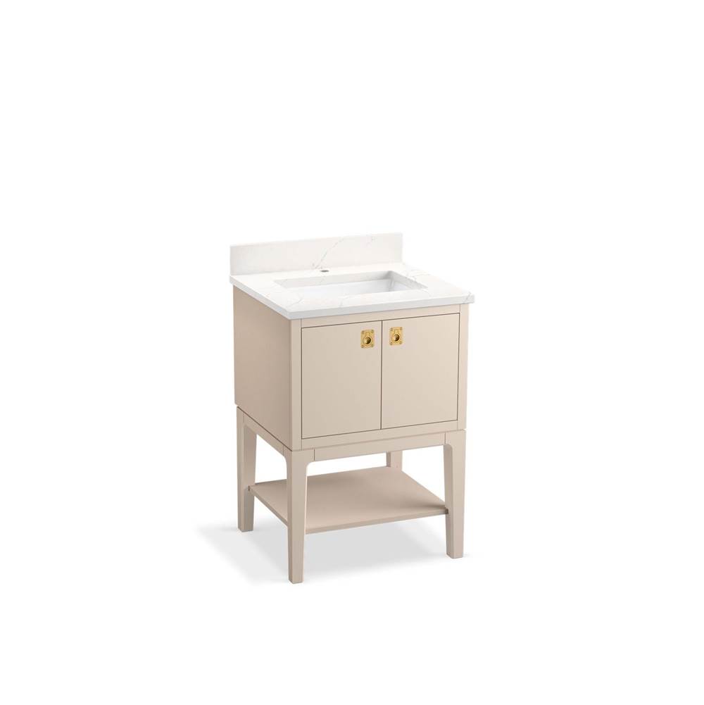 Kohler Seagrove™ by Studio McGee 24'' bathroom vanity cabinet with sink and quartz top