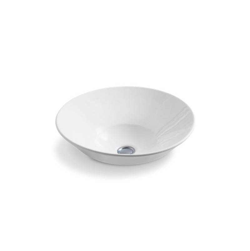 Kohler Conical Bell® vessel or wall-mount bathroom sink with glazed underside