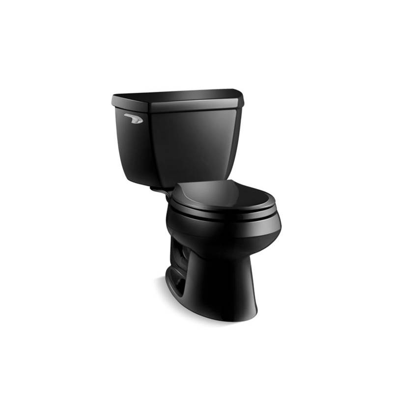 Kohler Wellworth® Classic Two-piece round-front 1.28 gpf toilet