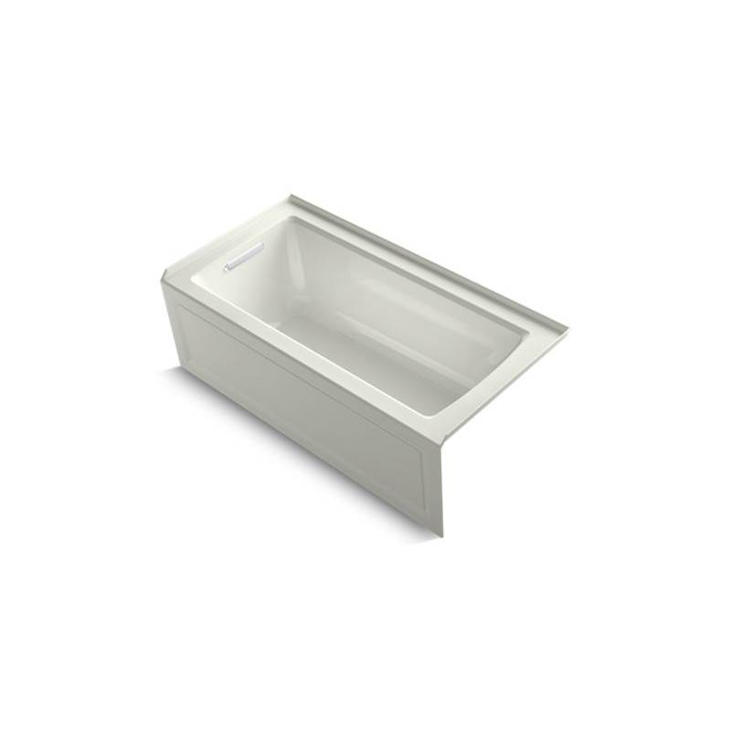 Kohler Archer® 60'' x 30'' alcove bath with Bask® heated surface, integral apron, integral flange and left-hand drain
