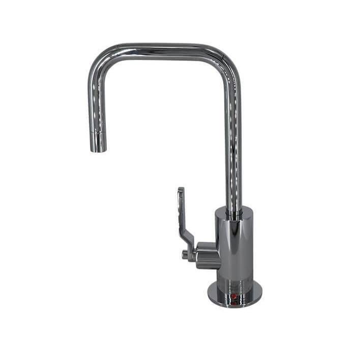 Mountain Plumbing Hot Water Faucet with Contemporary Round Body & Industrial Lever Handle (90-degree Spout)