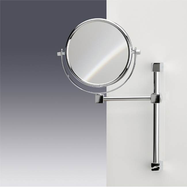 Nameeks Wall Mounted Double Face 5x Brass Magnifying Mirror