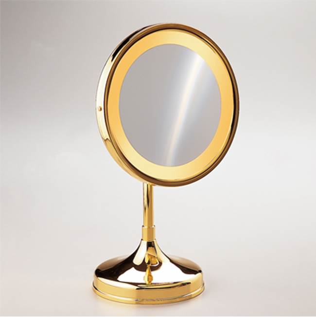 Nameeks Pedestal Round 3x Magnifying Mirror